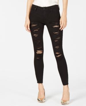 Kendall + Kylie The Ultra Babe Perfect Ripped Mid-rise Jeans