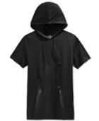 American Rag Men's Short-sleeve Hooded Fleece Sweatshirt