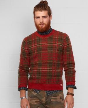 Denim & Supply Ralph Lauren Plaid Crewneck Sweater