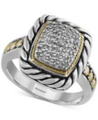 Effy Balissima Diamond Statement Ring (1/5 Ct. T.w.) In Sterling Silver And 18k Gold
