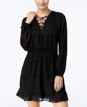 Jessica Simpson Kaylin Lace-up A-line Peasant Dress
