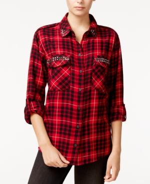 Sanctuary Studded Boyfriend Shirt