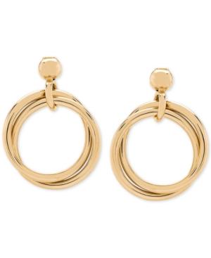 Multi-ring Doorknocker Earrings In 14k Gold