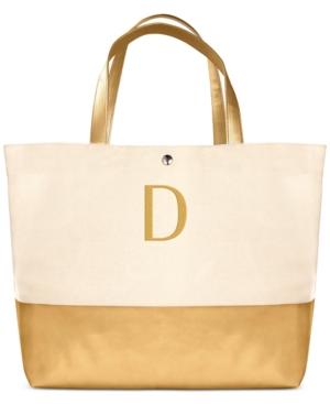 Cathy's Concepts Personalized Gold Metallic Color Dipped Tote Bag