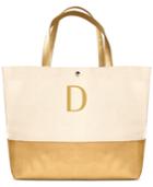 Cathy's Concepts Personalized Gold Metallic Color Dipped Tote Bag