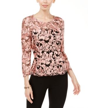 Alex Evenings Illusion Soutache Blouse