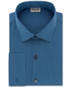 Kenneth Cole Men's Techni-cole Stretch Slim-fit Performance Broadcloth French Cuff Dress Shirt