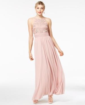 Speechless Juniors' Beaded Chiffon Gown