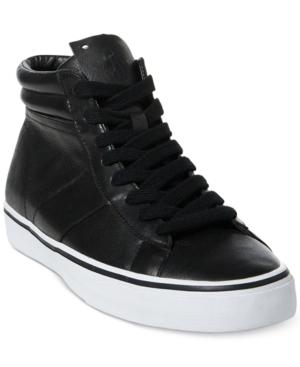 Polo Ralph Lauren Men's Shaw Leather High-top Sneakers Men's Shoes