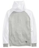 Univibe Men's Funnel Neck Color Block Raglan Fleece Funnel Neck Shirt