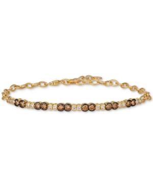 Le Vian Chocolate & Nude Diamond Link Bracelet (1-1/5 Ct. T.w.) In 14k Gold