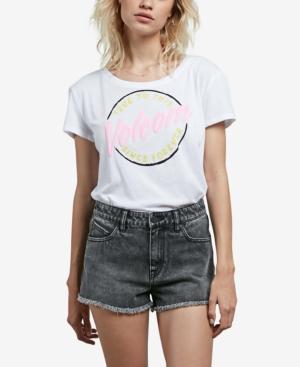 Volcom Juniors' Logo Graphic-print T-shirt