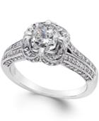 Certified Diamond (2-1/2 Ct. T.w.) Engagement Ring In 18k White Gold