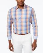 Tasso Elba Sateen Plaid Long-sleeve Shirt, Classic Fit