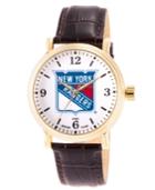 Gametime Nhl New York Rangers Men's Shiny Gold Vintage Alloy Watch
