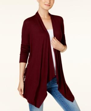Inc International Concepts Lace-up Cardigan, Created For Macy's
