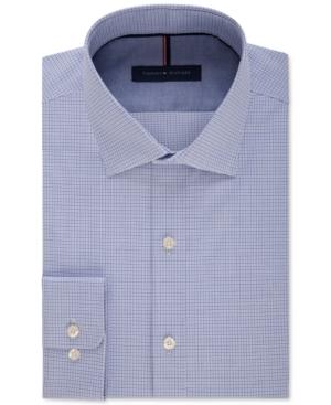 Tommy Hilfiger Men's Slim-fit Non-iron Check Dress Shirt