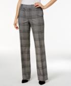 Charter Club Plaid Tummy Control Trousers, Only At Macy's