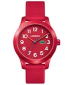 Lacoste Kids' 12.12 Red Silicone Strap Watch 32mm