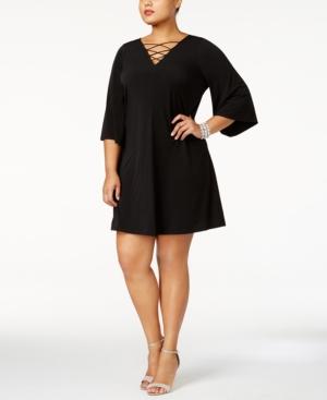 Jessica Howard Plus Size Lace-up Dress
