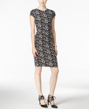 Bar Iii Chevron-print Sheath Dress, Only At Macy's