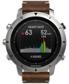 Garmin Unisex Fenix Chronos Brown Leather Strap Smart Watch 30mm