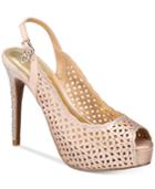 Thalia Sodi Cace Slingback Peep-toe Pumps, Created For Macy's Women's Shoes