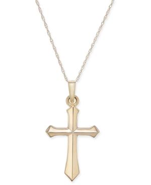 Cross Pendant Necklace In 14k Gold