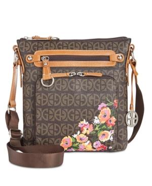 Giani Bernini Floral Block Signature Crossbody, Only At Macy's