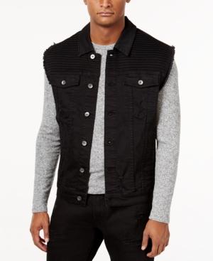 Lrg Men's Payola Pintucked Denim Vest