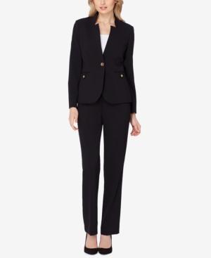 Tahari Asl Stand-collar Pantsuit