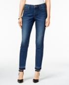Style & Co. Curvy Copper Wash Released Hem Ankle Jeans, Only At Macy's