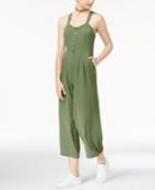 Shift Juniors' Cropped Wide-leg Jumpsuit, Created For Macy's