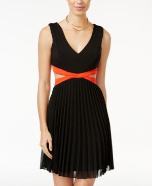 City Studios Juniors' Cutout Fit & Flare Dress