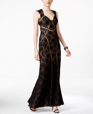 Xscape Open-back Lace Gown