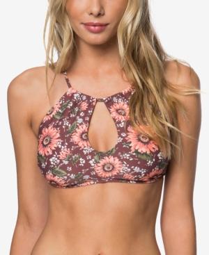 O'neill Viera Printed High-neck Halter Top Women's Swimsuit