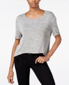 Bar Iii Zip-back Knit Top, Created For Macy's