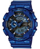Baby-g Men's Analog-digital Metallic Blue Bracelet Watch 55x51mm Ga110nm-2a