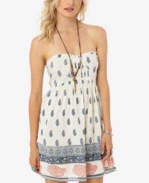 O'neill Juniors' Kiley Strapless Printed Fit & Flare Dress