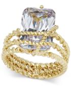 Charter Club Gold-tone Cubic Zirconia Wrap Ring, Only At Macy's