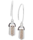 Nine West Tri-tone Pave Threader Earrings