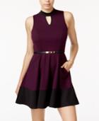 Bcx Juniors' Gigi Belted A-line Dress