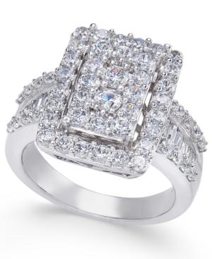 Diamond Square Cluster Ring (5 Ct. T.w.) In 14k White Gold