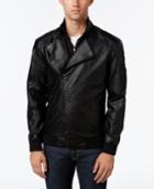 American Rag Men's 2fer Faux-leather Moto Blazer Style Bomber, Only At Macy's