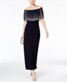 Msk Off-the-shoulder Embellished Gown