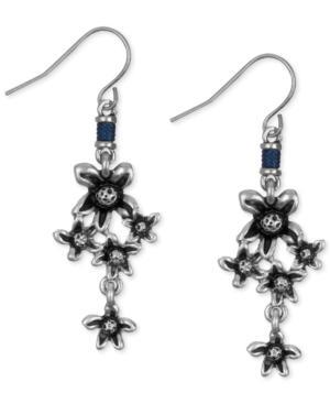 The Sak Silver-tone Flower Cluster Drop Earring