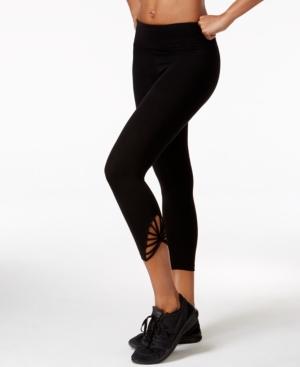 Betsey Johnson Strappy Sunburst Capri Leggings