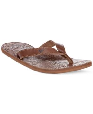 Roxy Maya Leather Flip Flops Women's Shoes