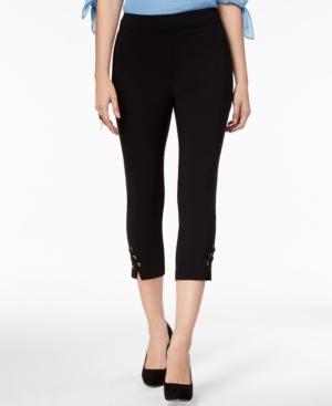 Thalia Sodi Grommet-trim Capri Leggings, Created For Macy's