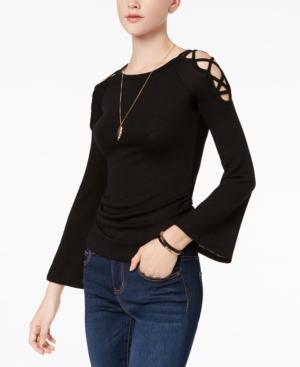 Bcx Juniors' Crisscross-shoulder Bell-sleeve